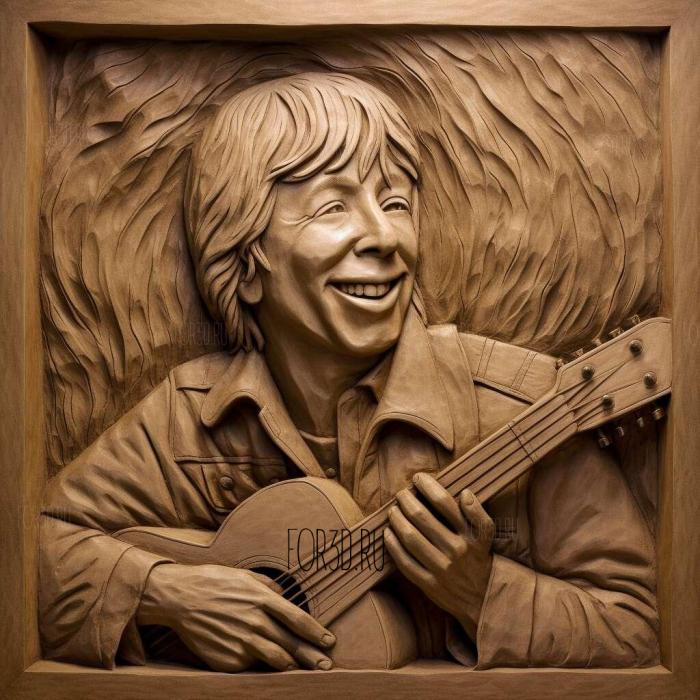 John Denver 4 stl model for CNC